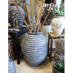 Wazon Dzban ceramiczny Prążkowany XXL